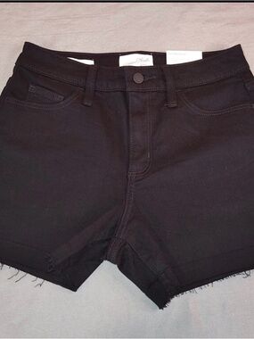 JGoods No-Fade Black High-Rise Shorts